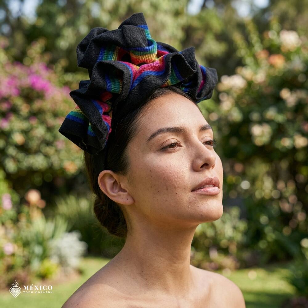 Traditional Mexican Cambaya Headband – Handmade Artisan Diadema
